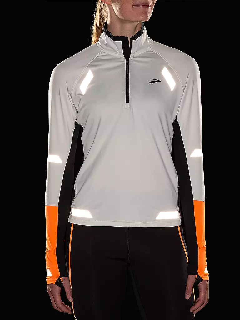 BROOKS | Damen Laufshirt Run Visible  | weiss