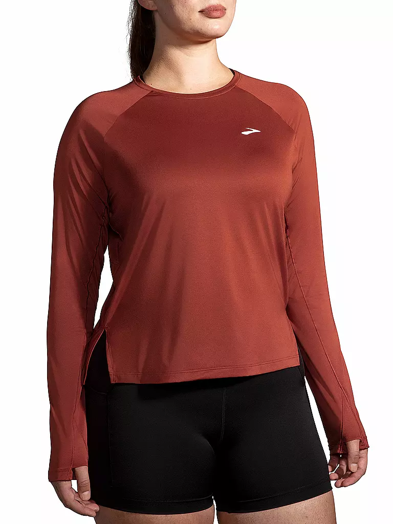 BROOKS | Damen Laufshirt Sprint Free LS | rot