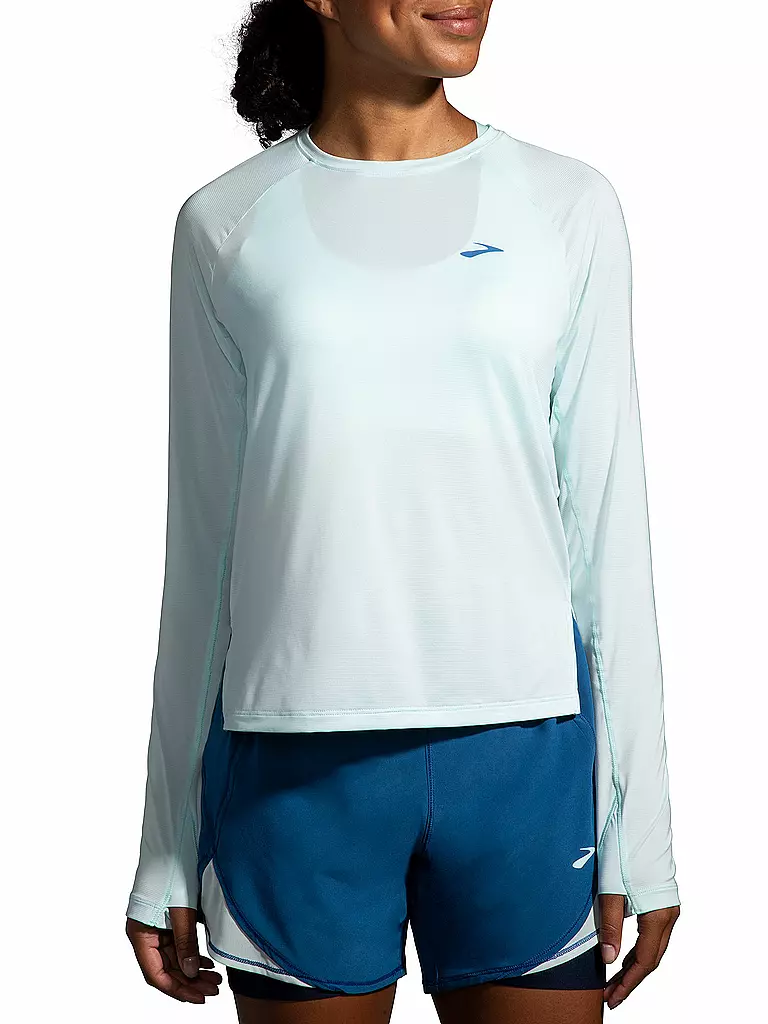 BROOKS | Damen Laufshirt Sprint Free LS | hellblau