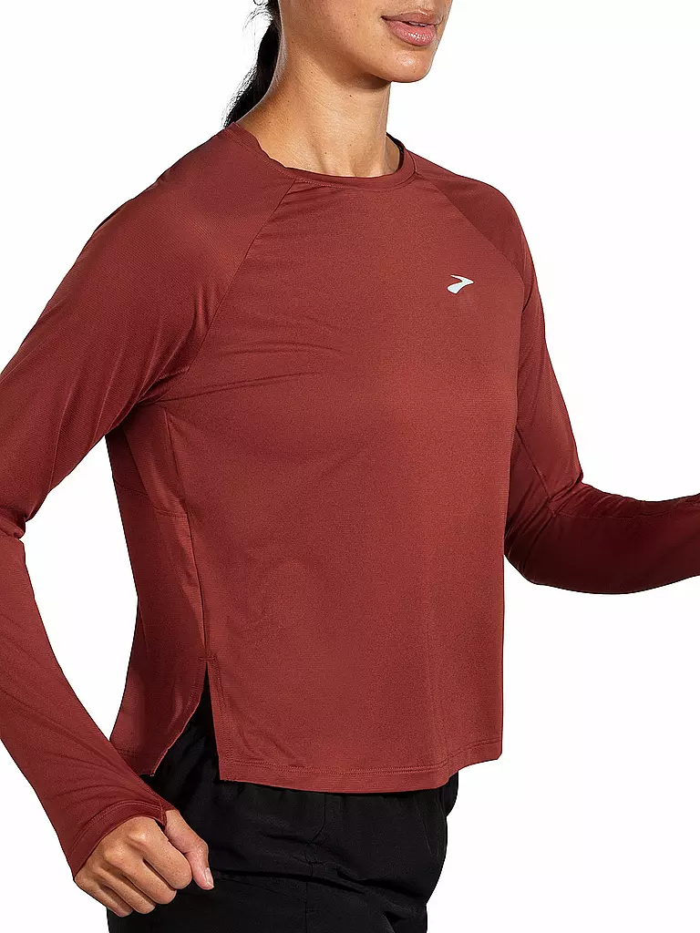 BROOKS | Damen Laufshirt Sprint Free LS | rot