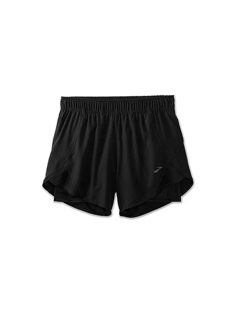 BROOKS | Damen Laufshort Chaser 5" 2-in-1  | schwarz