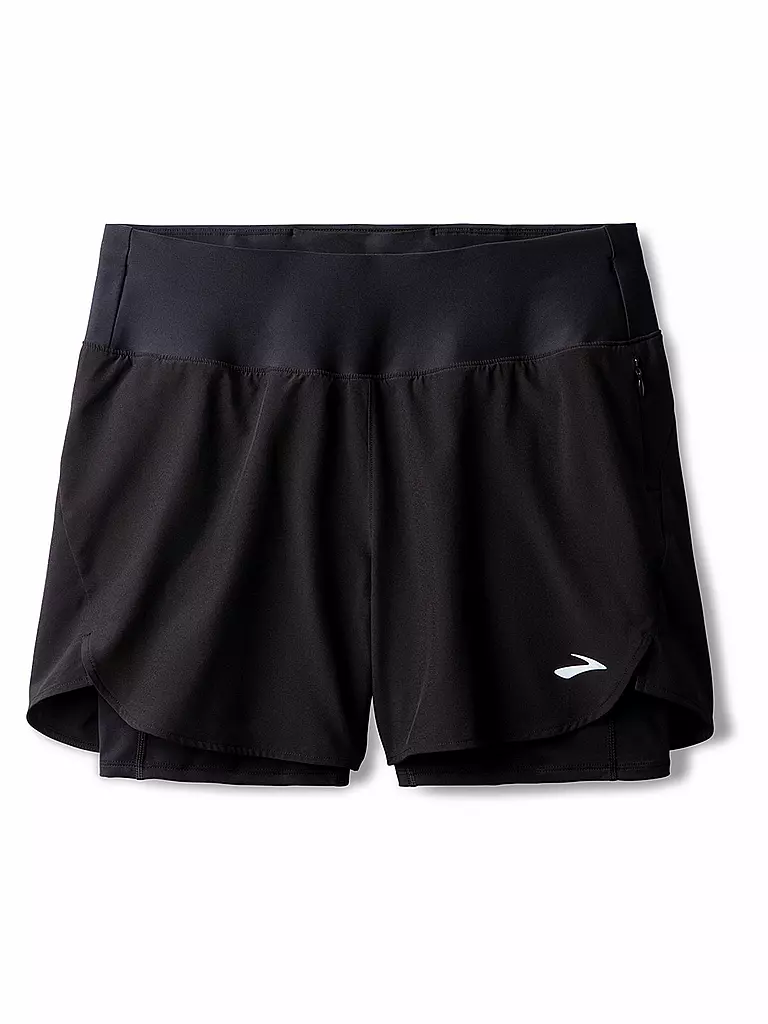 BROOKS | Damen Laufshort Chaser 5 2in1 2.0 | schwarz