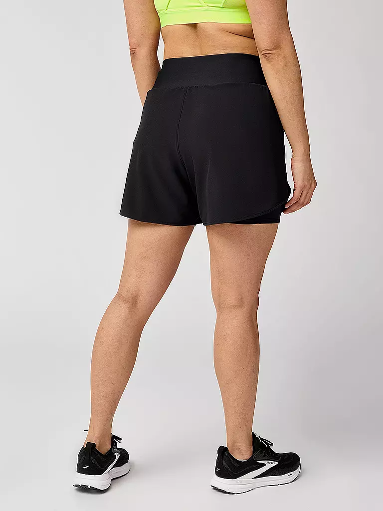 BROOKS | Damen Laufshort Chaser 5 2in1 2.0 | schwarz