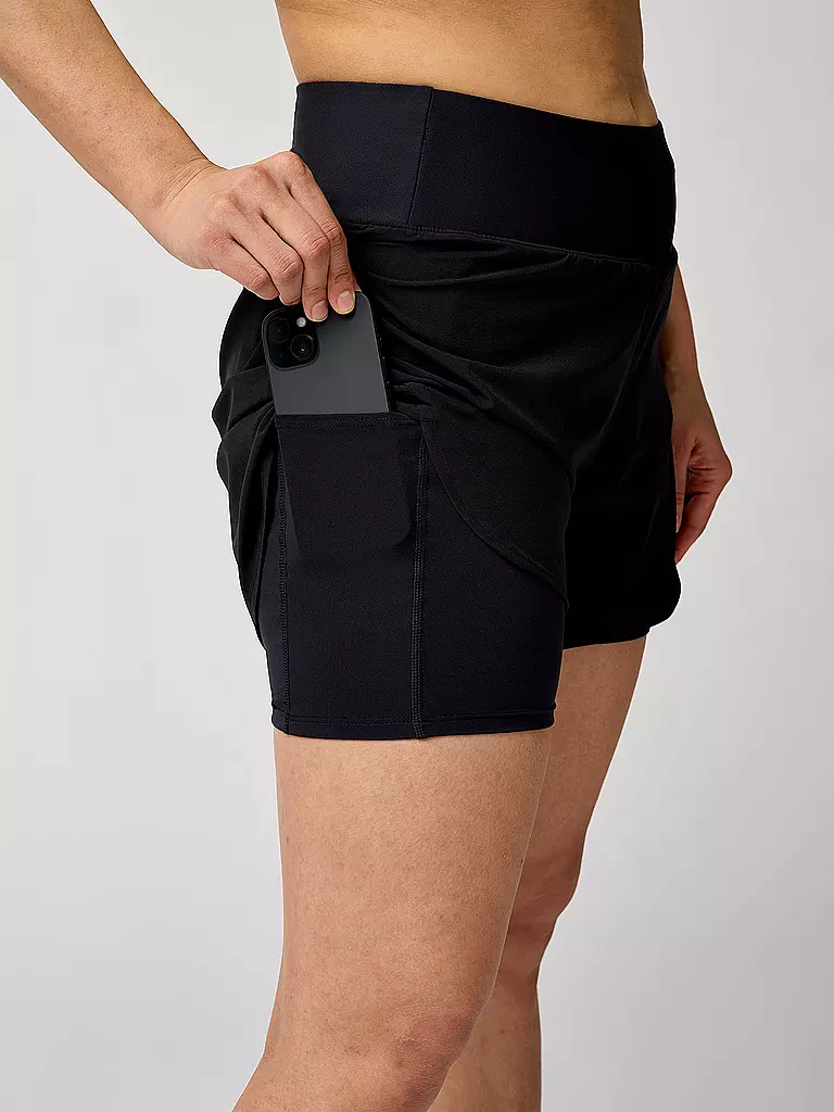 BROOKS | Damen Laufshort Chaser 5 2in1 2.0 | schwarz