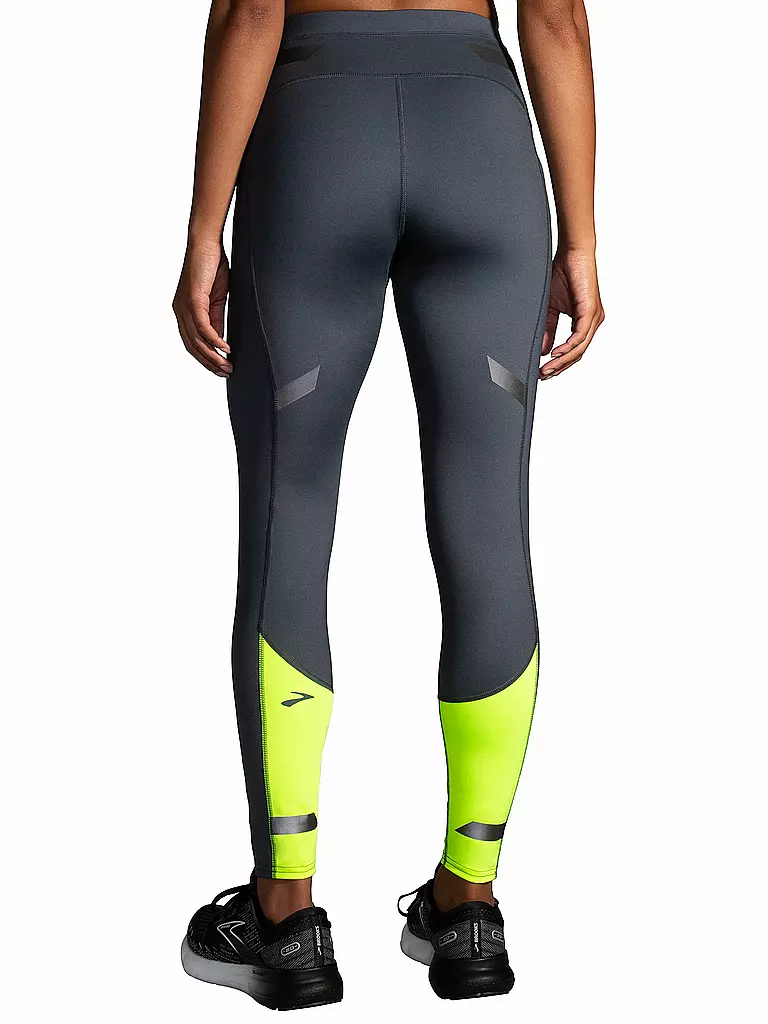 BROOKS | Damen Lauftight Run Visible Tight | grau