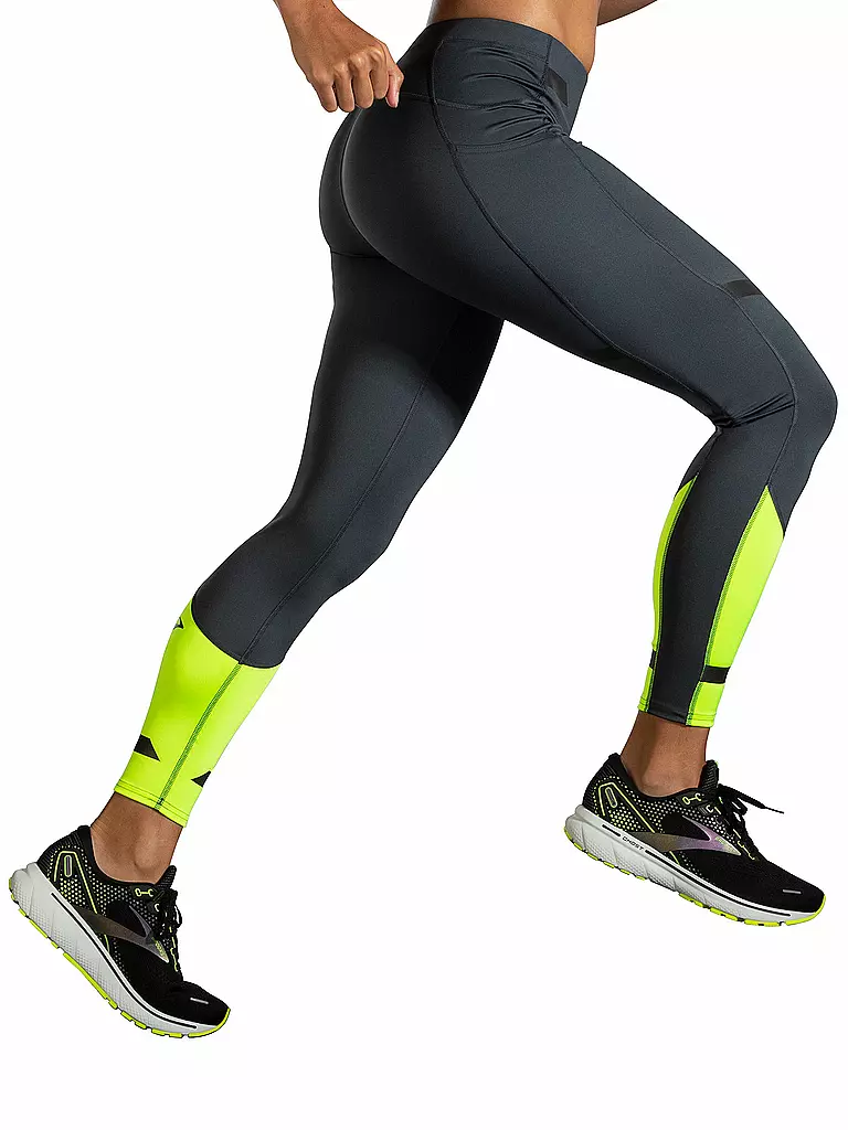 BROOKS | Damen Lauftight Run Visible Tight | grau