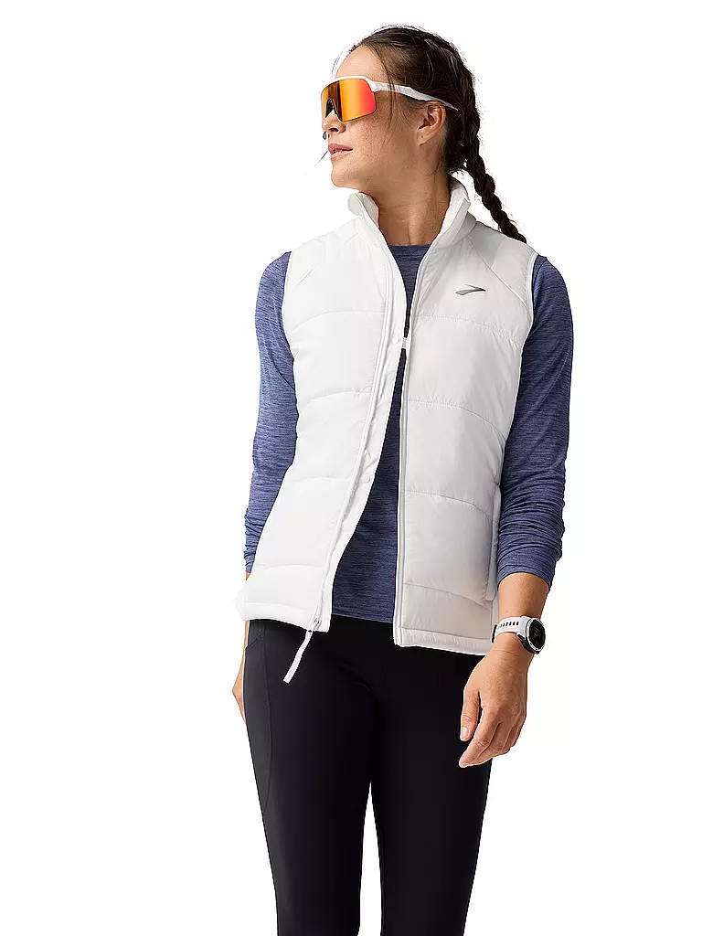 BROOKS | Damen Laufweste Shield Hybrid 3.0  | weiss