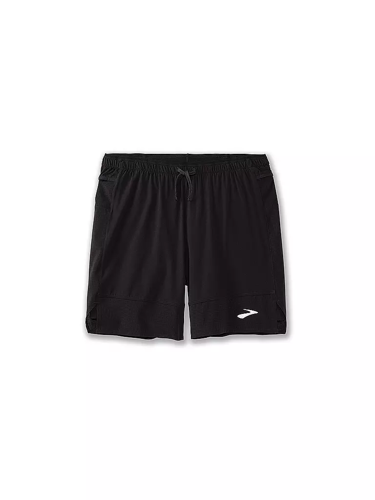 BROOKS | Herren 2in1 Laufshort High Point 7" | schwarz