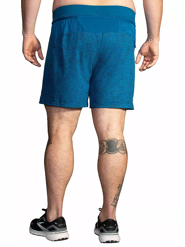 BROOKS | Herren 2in1 Laufshort Sherpa 7" | blau