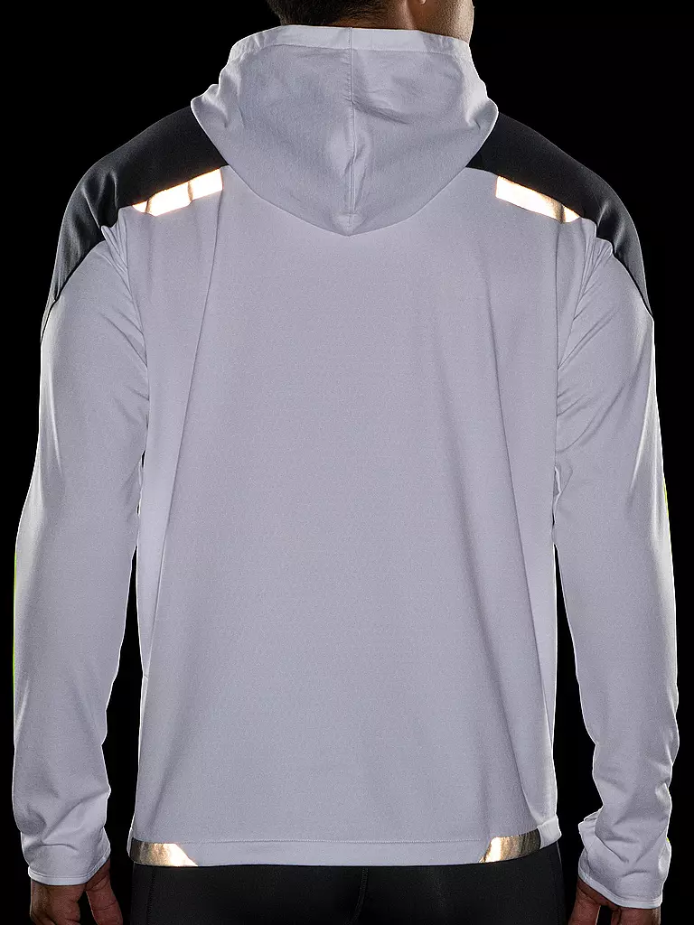 BROOKS | Herren Laufhoodie Run Visible Thermal Hoodie | weiss