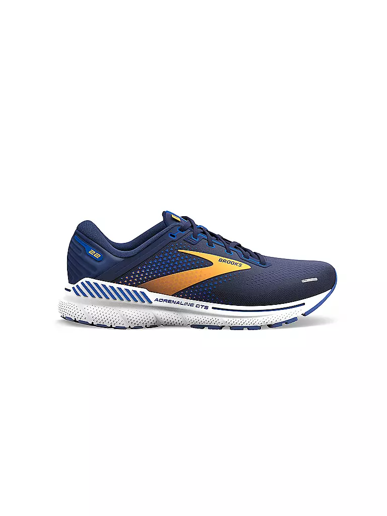 BROOKS | Herren Laufschuhe Adrenaline GTS 22 1B PEACOAT/ORANGE/WHITE | blau