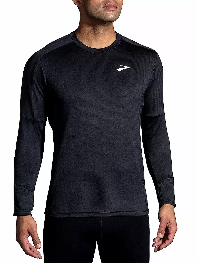 BROOKS | Herren Laufshirt Notch Thermal Long Sleeve 2.0 | schwarz