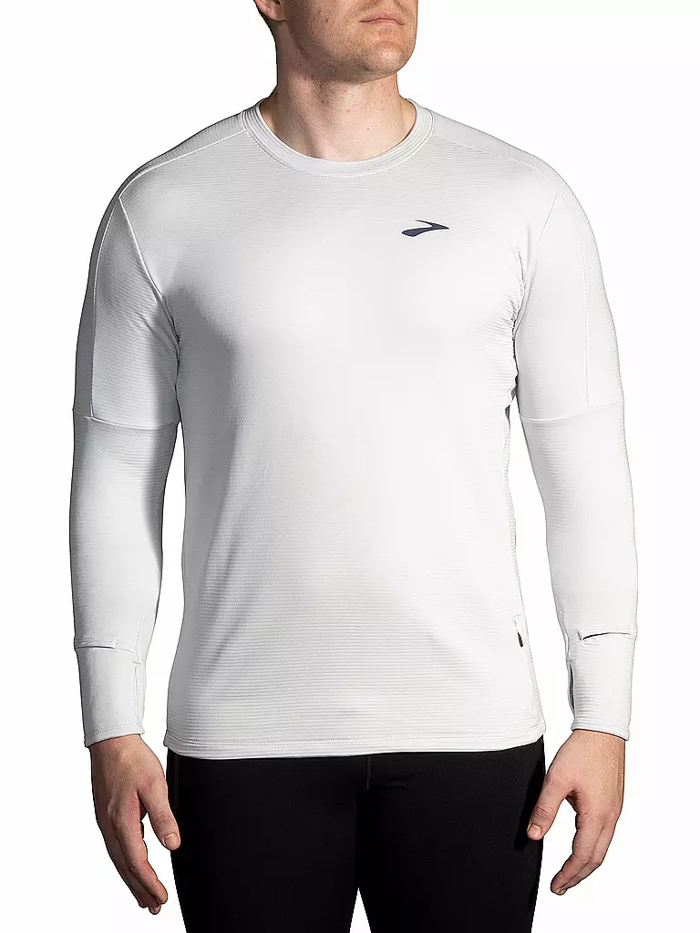 BROOKS | Herren Laufshirt Notch Thermal Long Sleeve 2.0 | grau