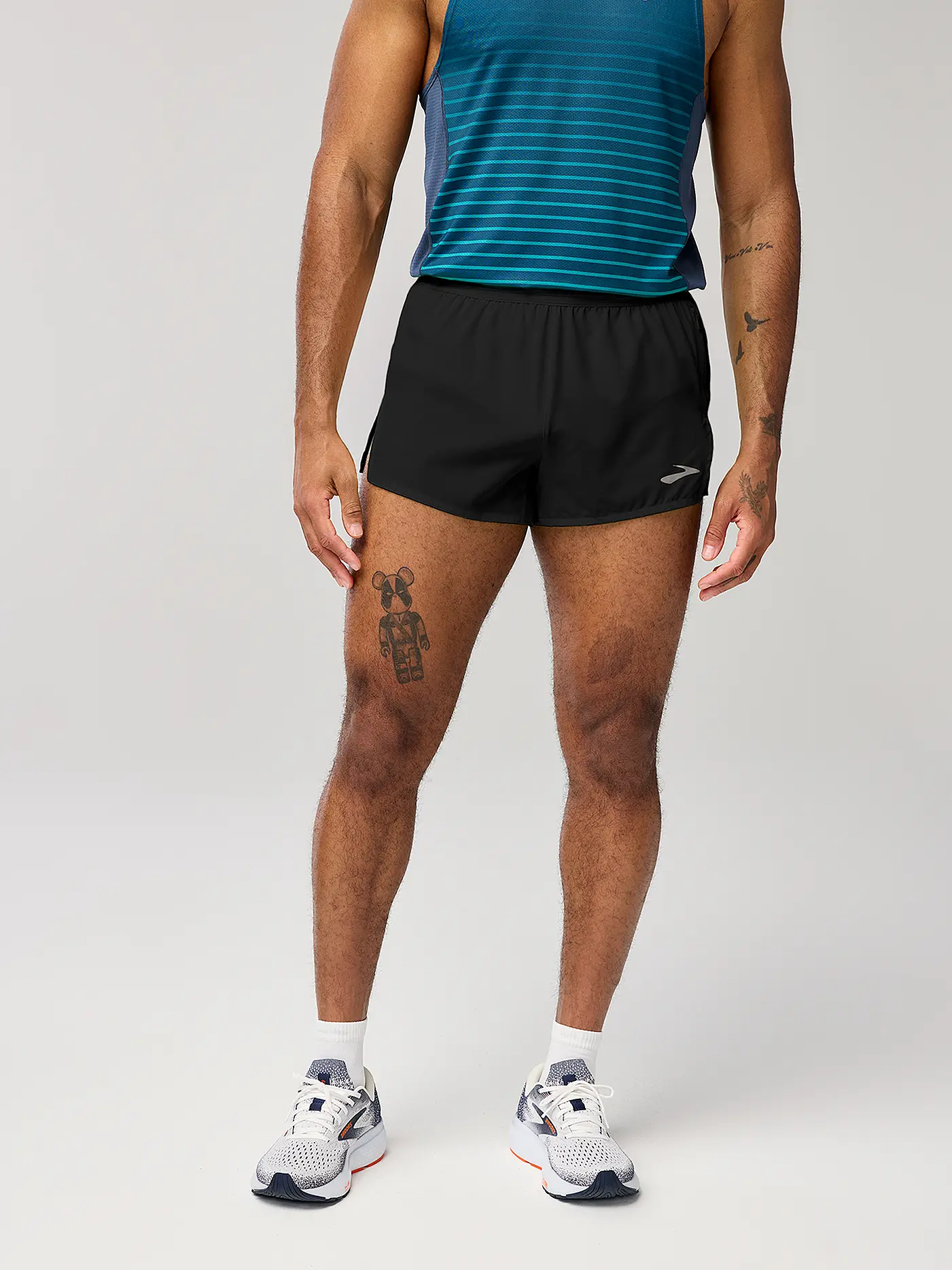 BROOKS | Herren Laufshort Breakaway 3 | schwarz