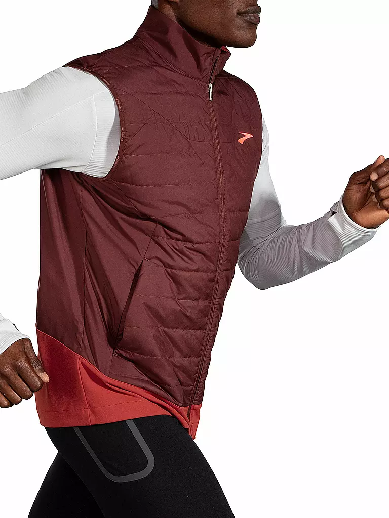 BROOKS | Herren Laufweste Shield Hybrid Vest 2.0 | rot