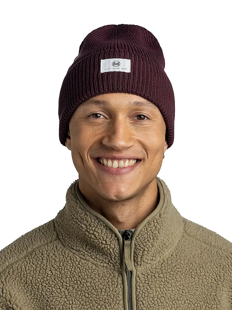 BUFF | Damen Mütze Drisk Knitted | dunkelrot