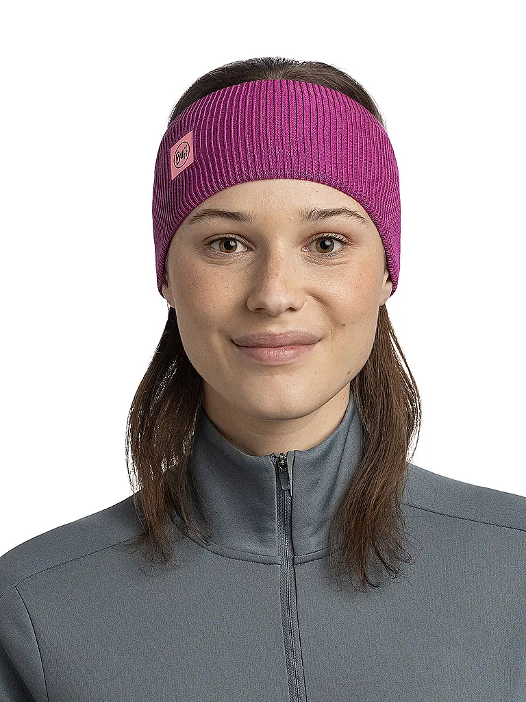 BUFF | Damen Stirnband CrossKnit  | beere