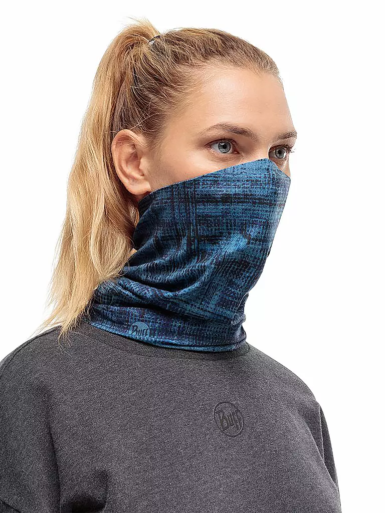BUFF | Gesichtsmaske Tube mit Filter | blau
