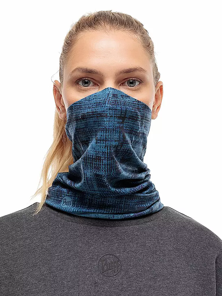 BUFF | Gesichtsmaske Tube mit Filter | blau