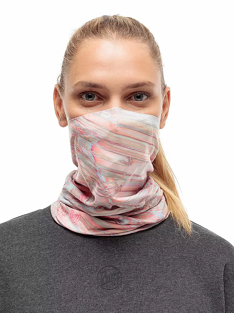 BUFF | Gesichtsmaske Tube mit Filter | rosa