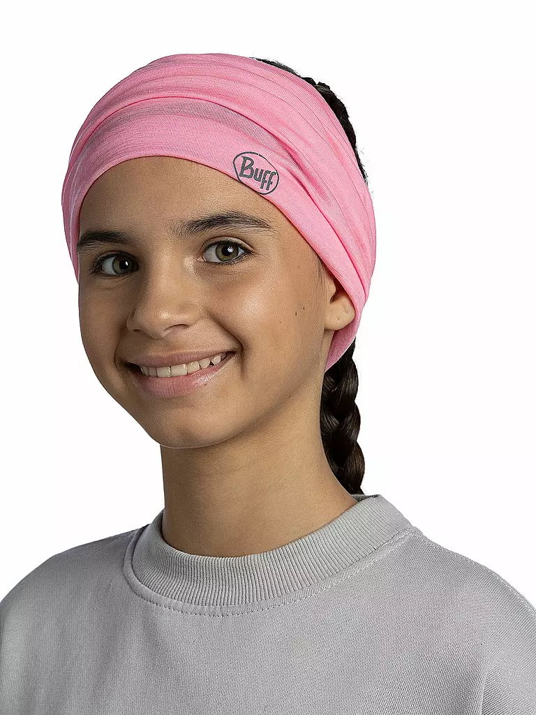 BUFF | Kinder Multifunktionstuch Lightweight Merino Wool | rosa