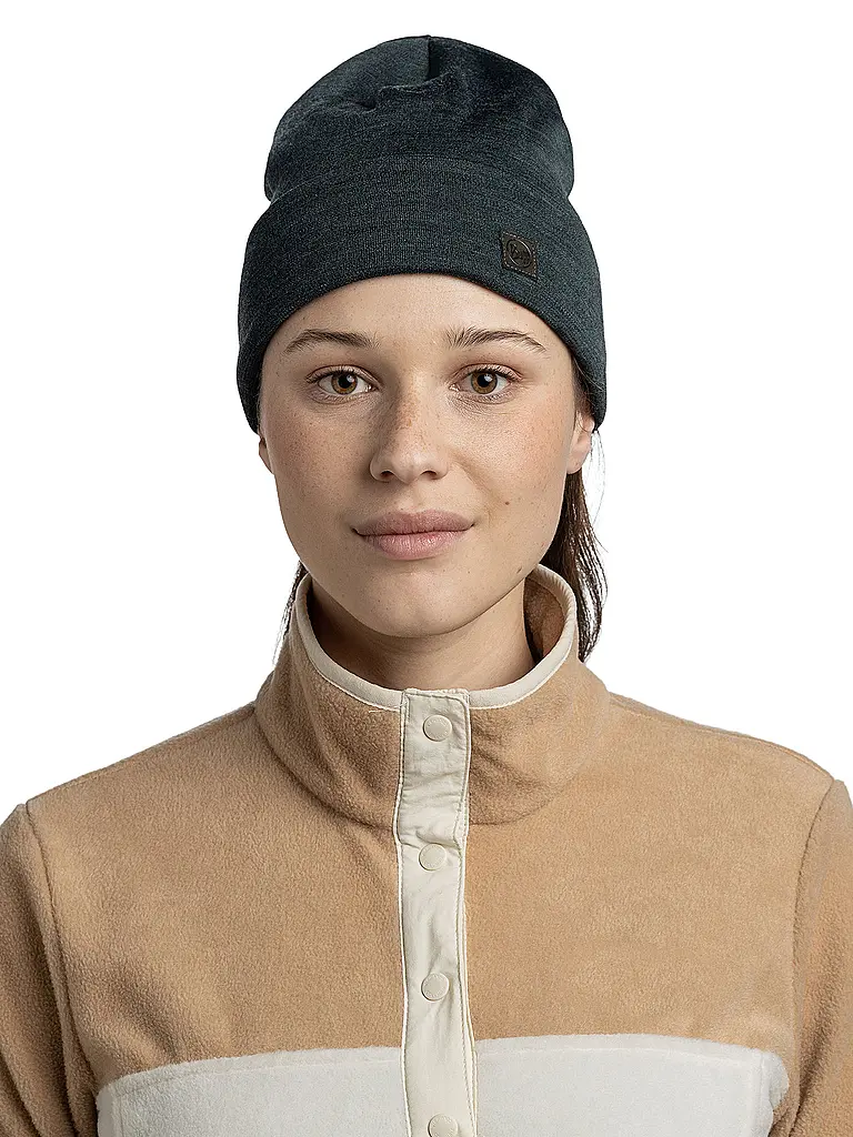BUFF | Mütze Heavyweight Merino Wool | dunkelgrün