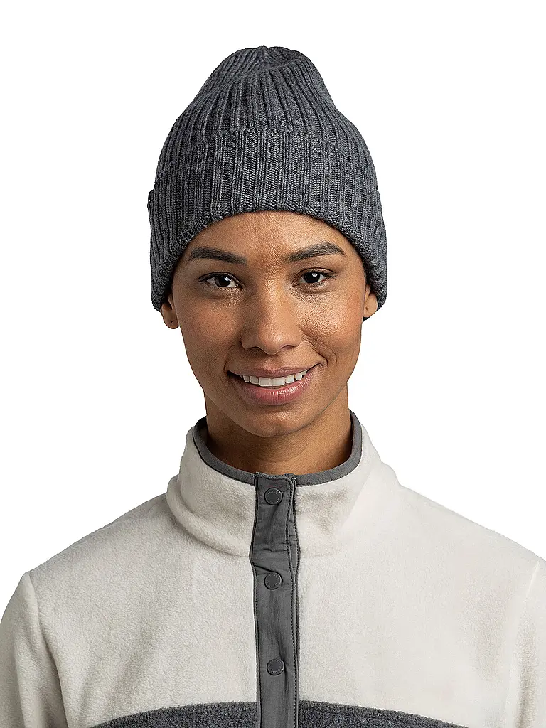 BUFF | Mütze Norval Merino  | grau