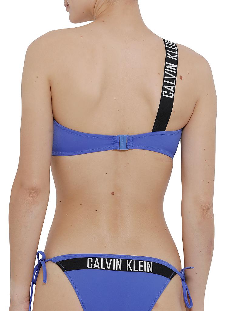 CALVIN KLEIN | Damen Bandeau Bikinioberteil Intense Power | blau