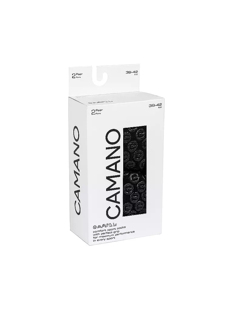 CAMANO | Freizeitsocken ABS Organic Grip Allrounder | schwarz