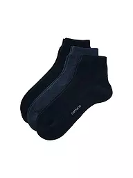 CAMANO | Herren Sneaker Socken 3er Pkg. | blau