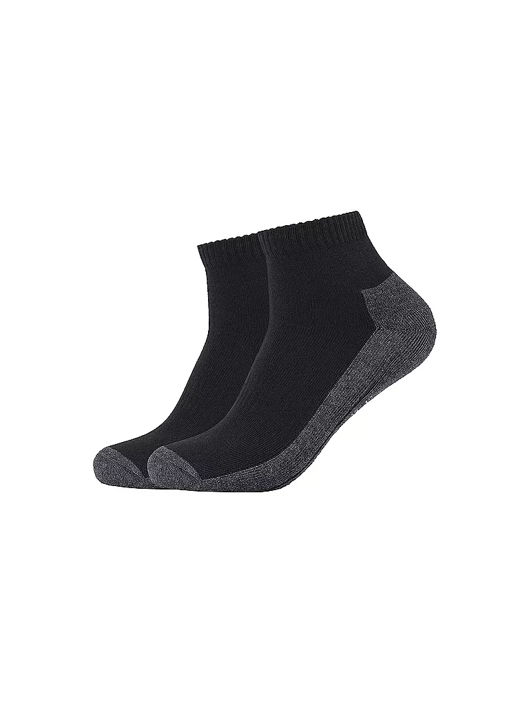 CAMANO | Kurzsocken Sport Quarter Coolmax 2er Pkg. | schwarz