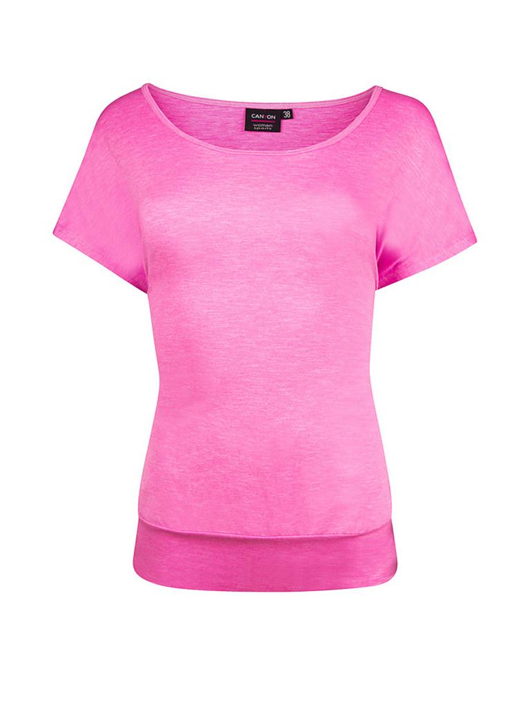 CANYON | Damen T-Shirt mit Bündchen | pink