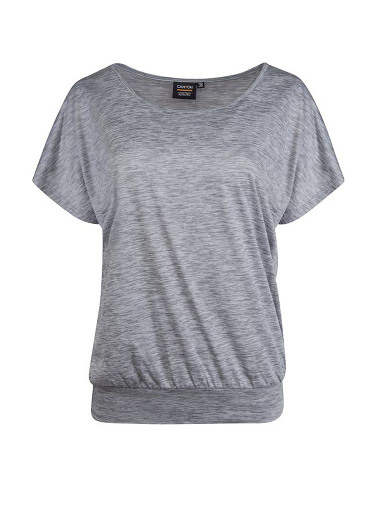 CANYON | Damen T-Shirt mit Bündchen | grau