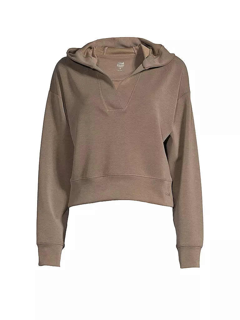 CASALL | Damen Hoodie Peachy V-Neck | camel