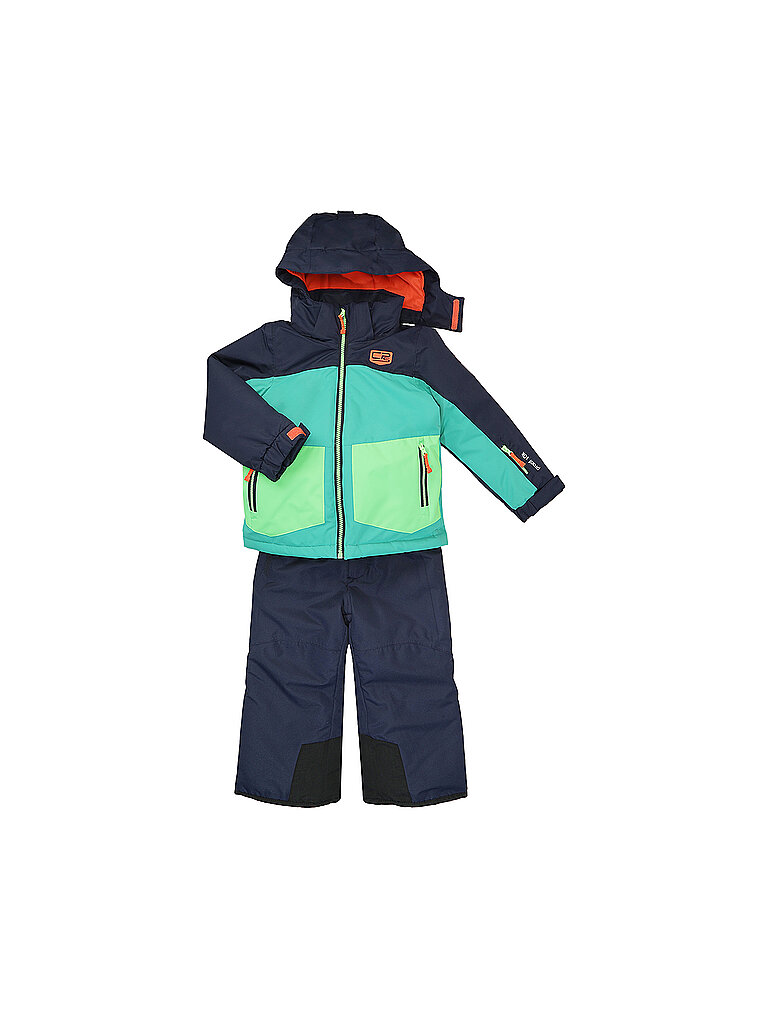 CENTRAL PROJECT Skianzug Taschen Jacke Wasserfest Polyester Dunkelblau