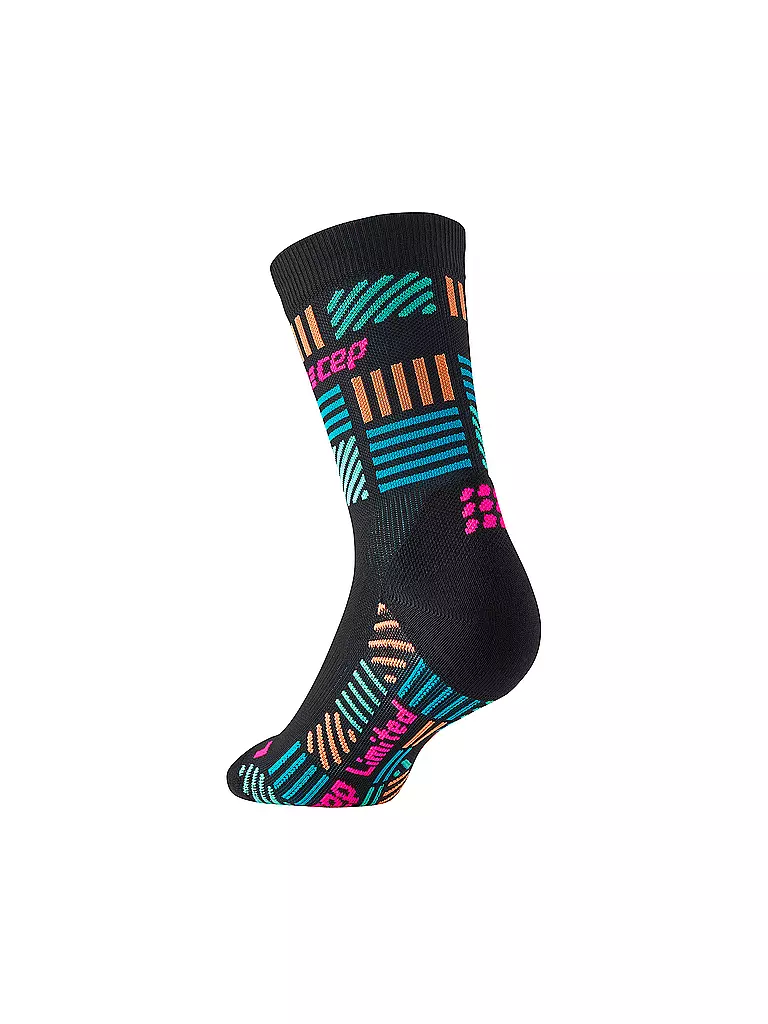 CEP | Damen Laufsocken The Run Mid Cut | schwarz