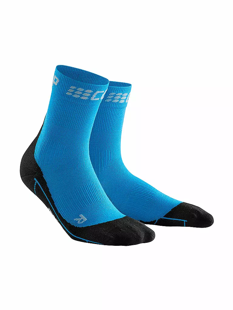 CEP | Damen Laufsocken Winter Short Socks | blau