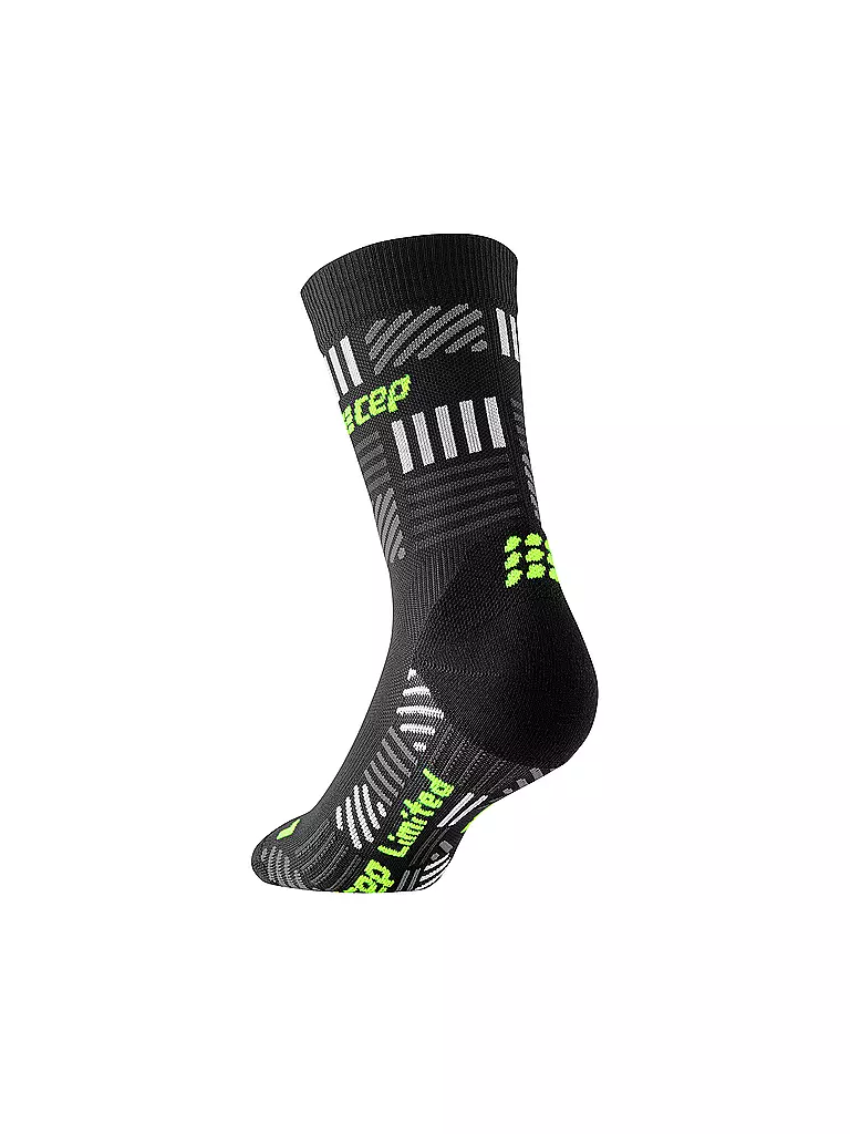 CEP | Herren Laufsocken The Run Limited Mid Cut | schwarz
