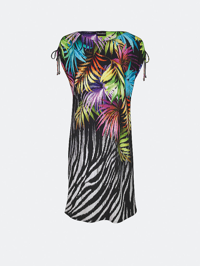 CHARMLINE Beachkleid U-Boot Ausschnitt Viskose-Ekasthan Multicolor