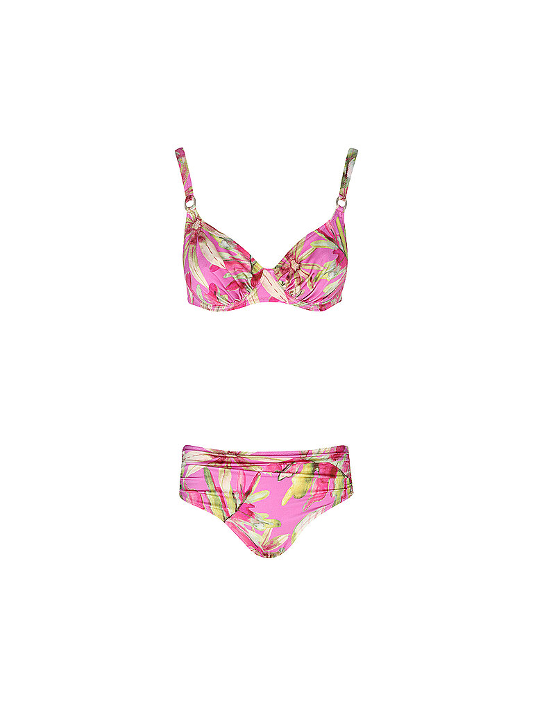 CHARMLINE Bikini Bügel-BH Floral Polyamid-Esasthan Pink
