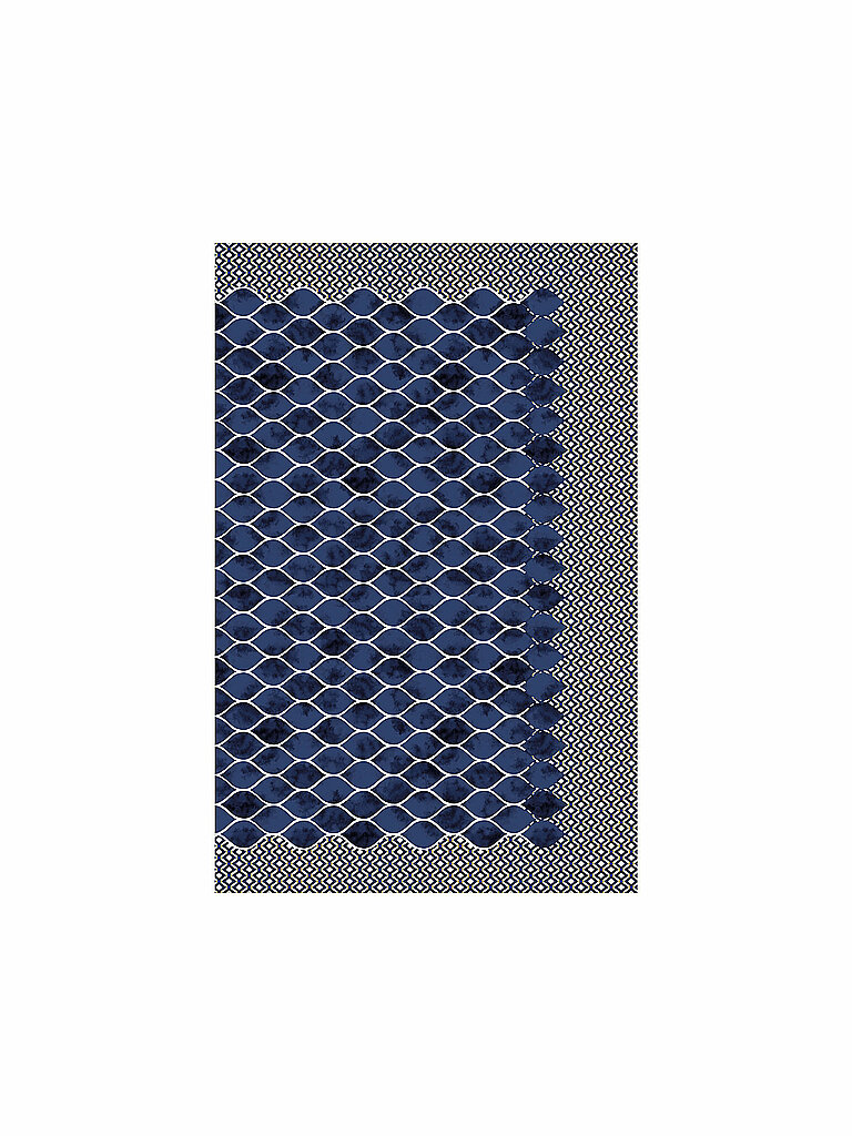 CHARMLINE Pareo Allover-Muster Polyester Dunkelblau