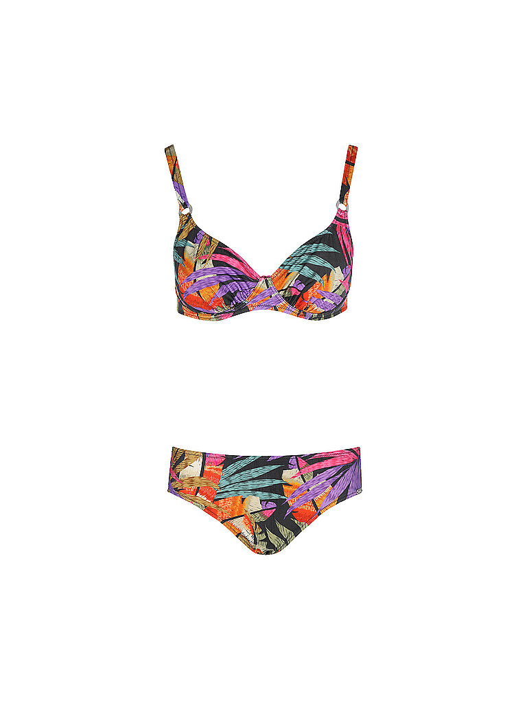 CHARMLINE Bikini Verstellbare Träger Ungefütterte Cups Polyamid-Esasthan Bunt