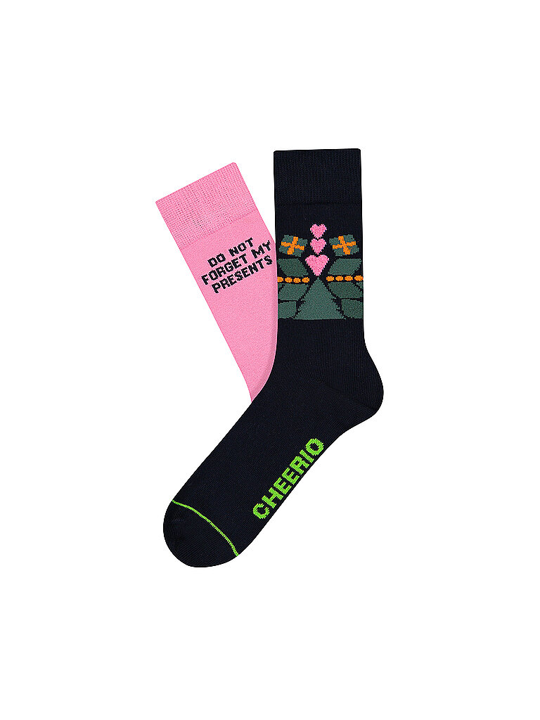 CHEERIO Freizeitsocken Christmas Presents Now 2er Pack rosa | 41-46