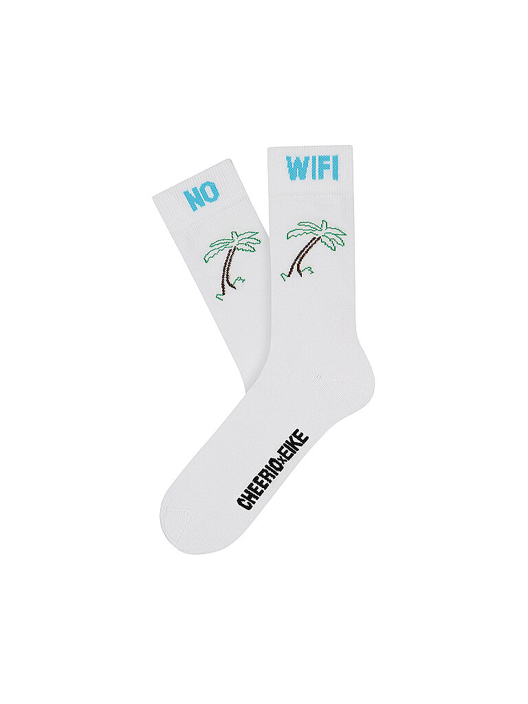 CHEERIO Socken No Wifi 3er Pack weiß | 41-46