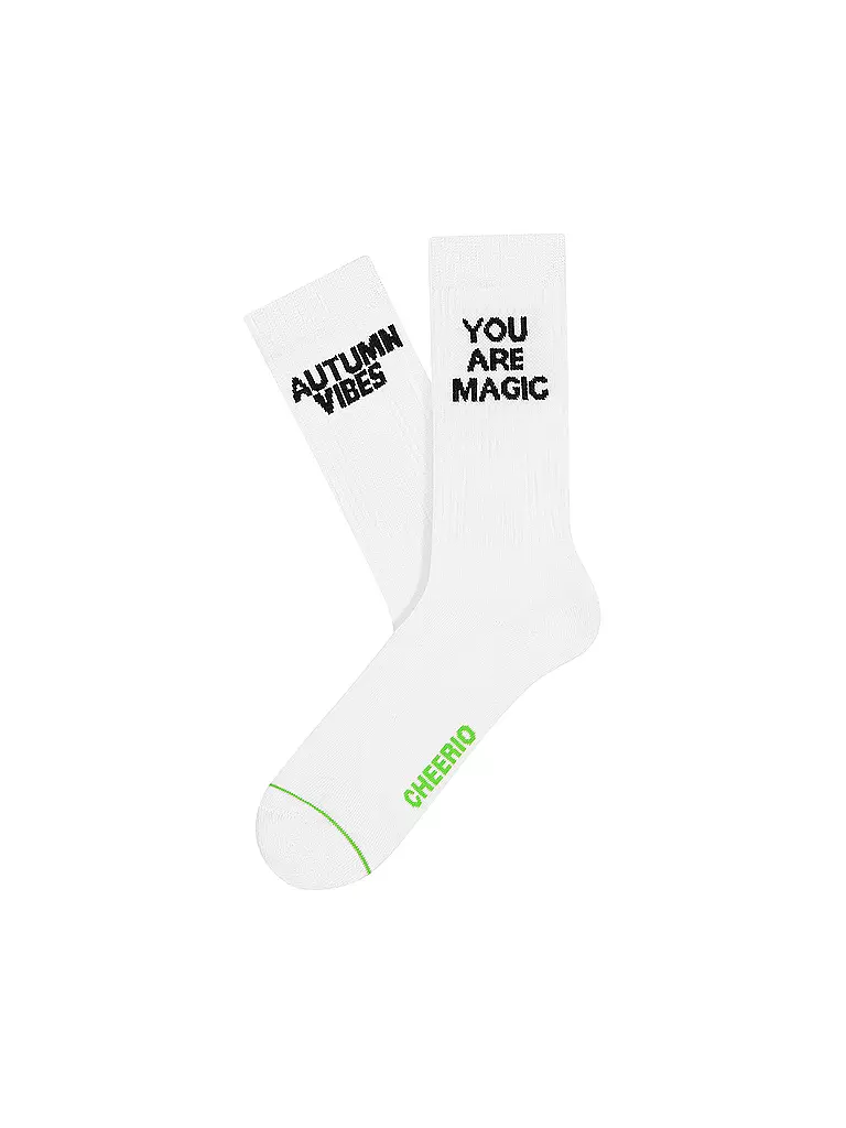 CHEERIO | Freizeitsocken Halloween Magic Autumn 2er Pack | weiss