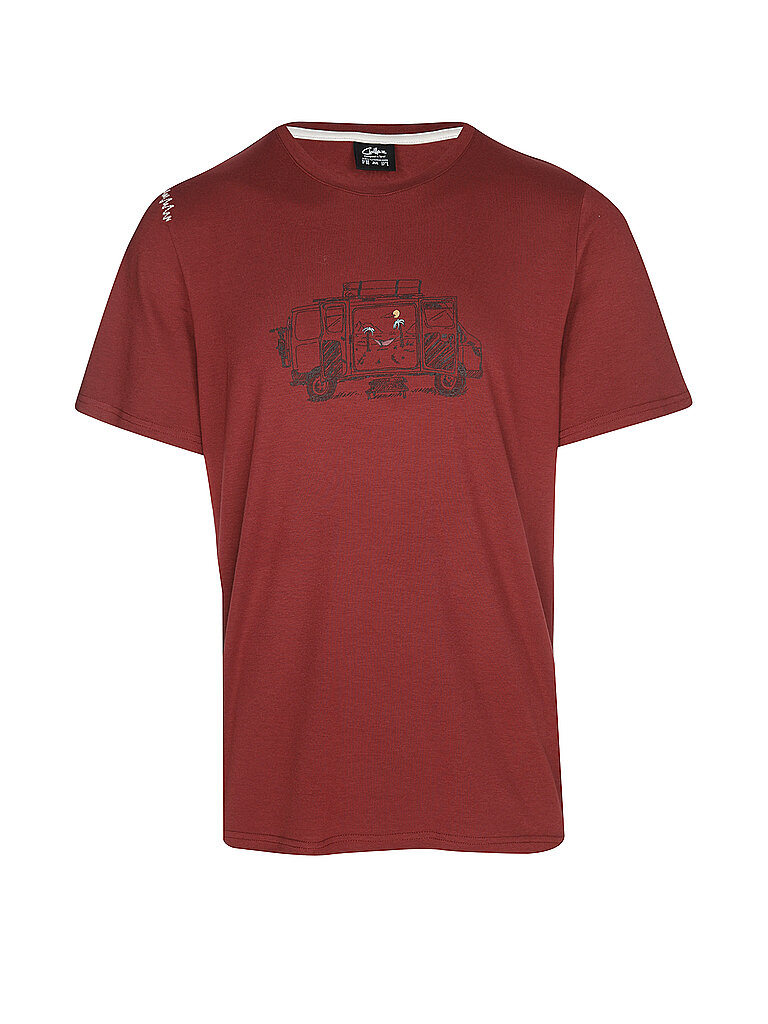Chillaz Klettershirt Van Life TENCEL-Cotton-Lycra Dunkelrot