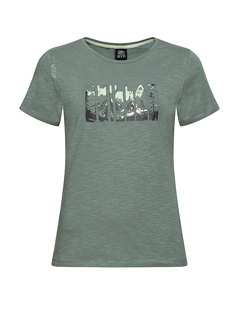 CHILLAZ Damen Klettershirt Valencia Natura Flow dunkelgrün | 36