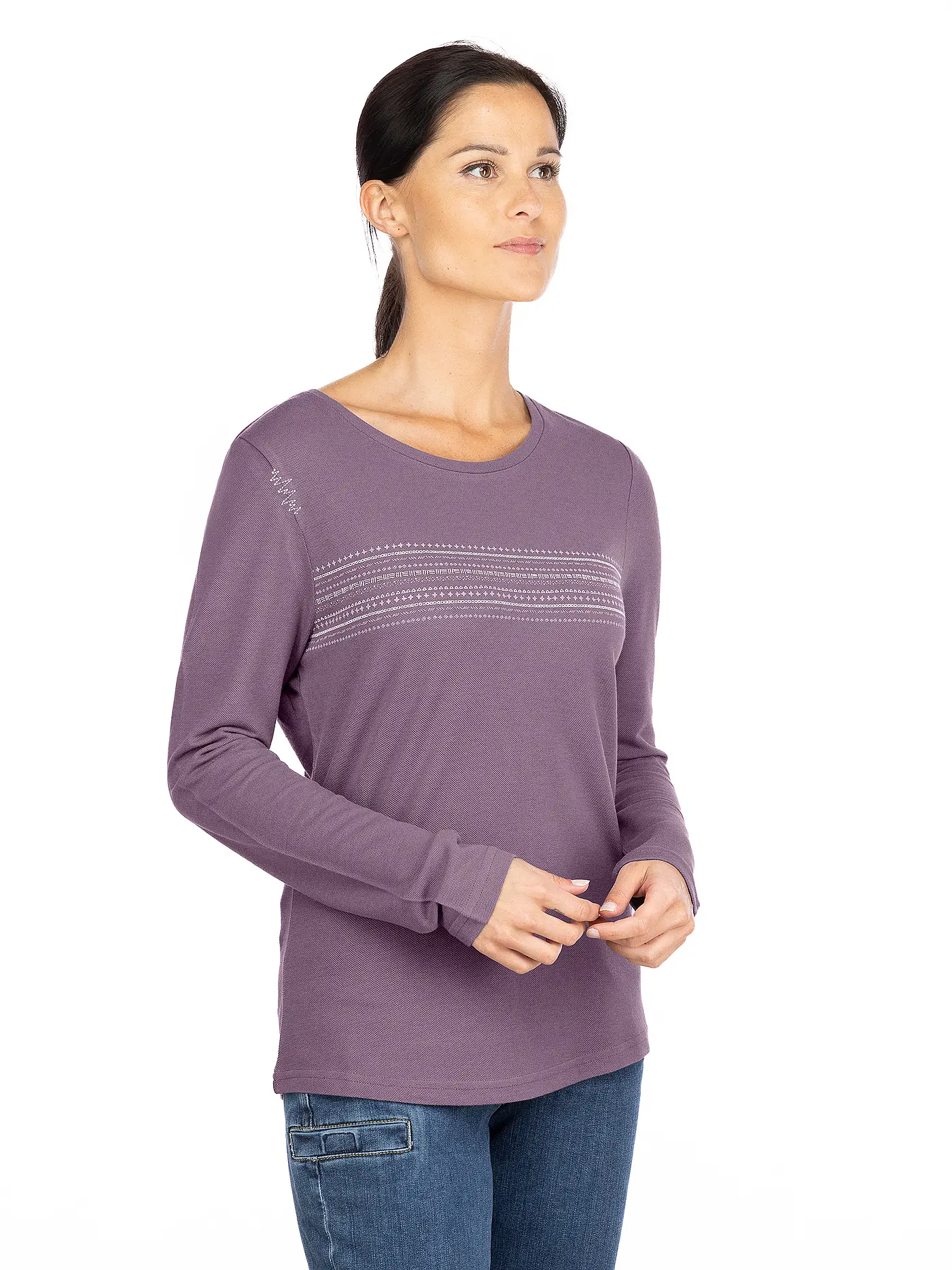 CHILLAZ | Damen Klettershirt Dalmatien Ornament | beere