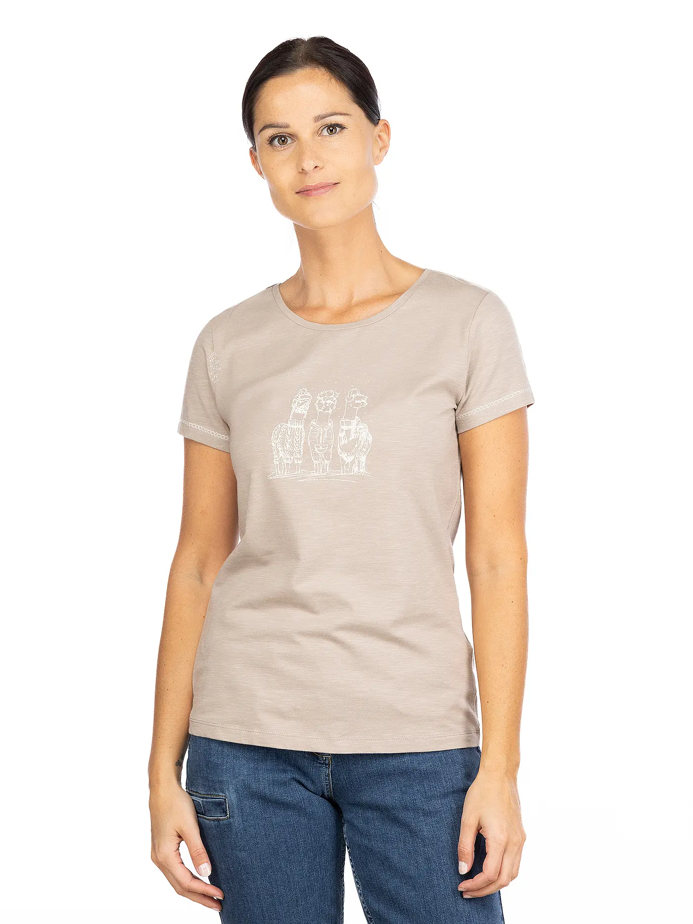 CHILLAZ | Damen Klettershirt Gandia Alpaca Gang | hellbraun