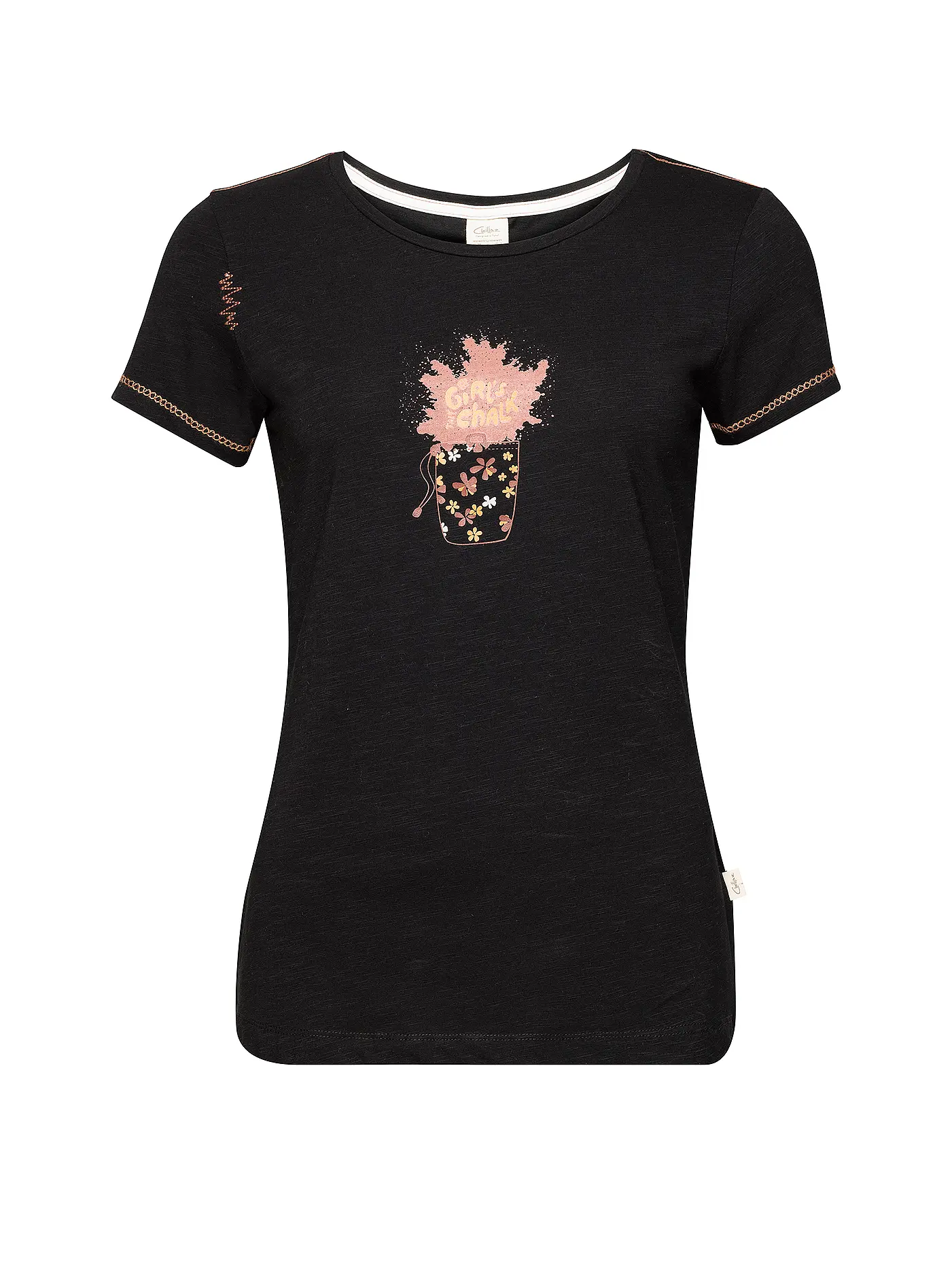 CHILLAZ | Damen Klettershirt Gandia Talk Chalk | schwarz